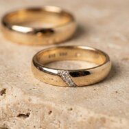 Eheringe mit Brillantbesatz klassisch